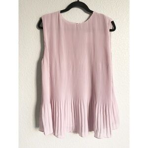 H&M large blush pink tank top blouse